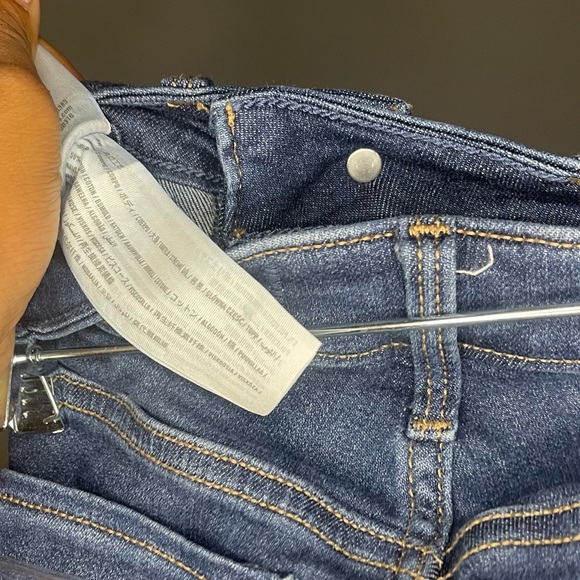 Hollister mid rise jean leggings skinnies distressed dark wash sz 00r 23 - Picture 5 of 6